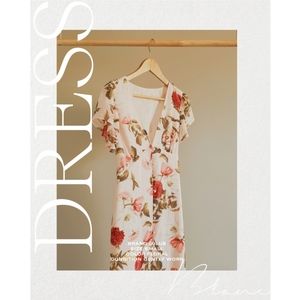 LULUS floral midi dress